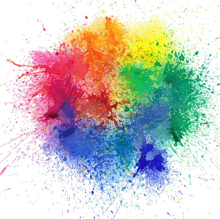 Holi paint splash